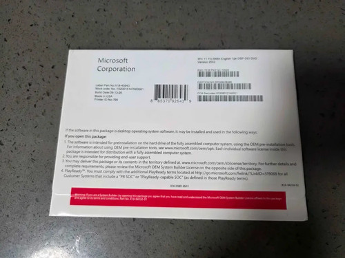 Genuine windows pro bit - windows, 11