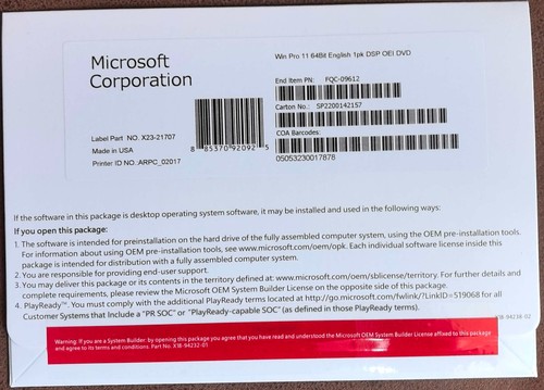 Microsoft windows pro 64 - 11,