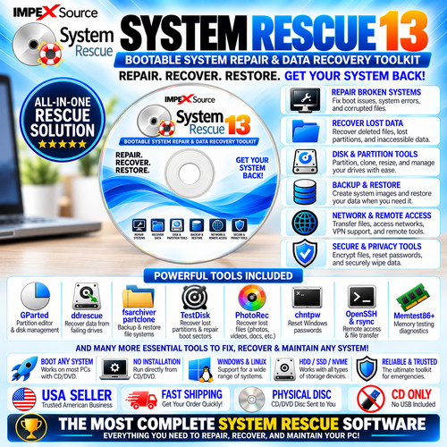 System rescue computer - rescue,