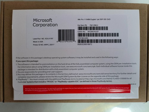 Microsoft windows pro 64 - microsoft, 11